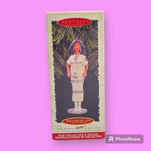 Vintage 1996 Hallmark Keepsake Native American Barbie Christmas Ornament